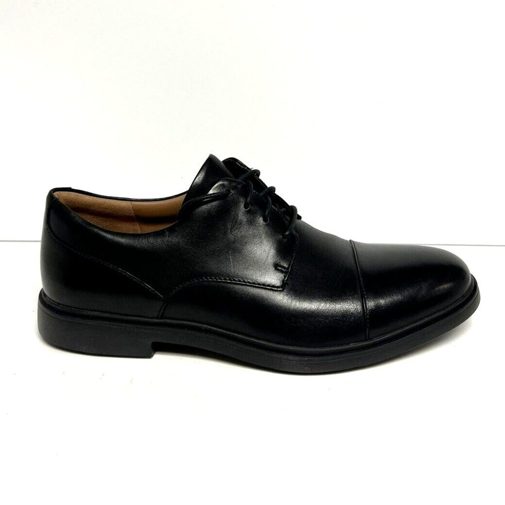 Clarks Men's Un Tailor Cap Toe Oxford Black, Size 10 M